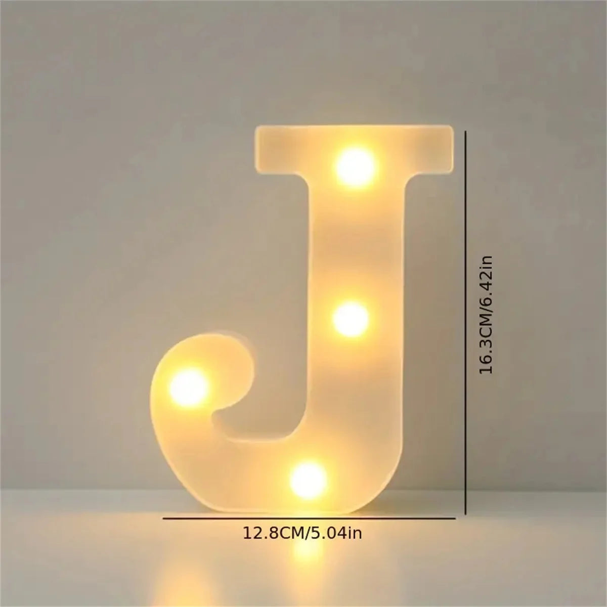 1 16cm LED letter light, luminous letter and number night light, suitable for home, bar, wedding, birthday party decoration