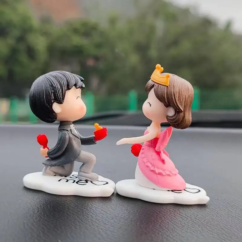 Car cute couple ornaments, car interior decorations, car ornaments, instrument panel decorations