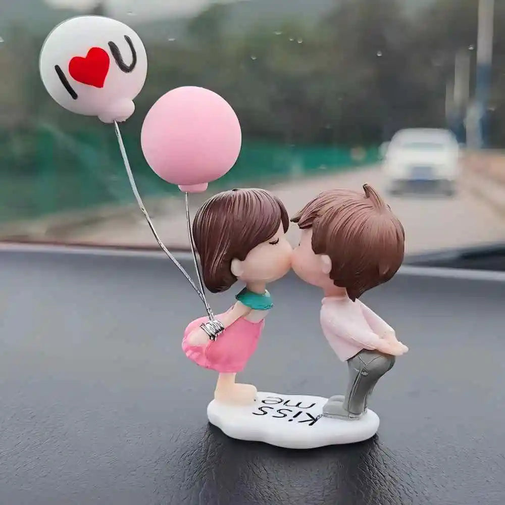 Car cute couple ornaments, car interior decorations, car ornaments, instrument panel decorations