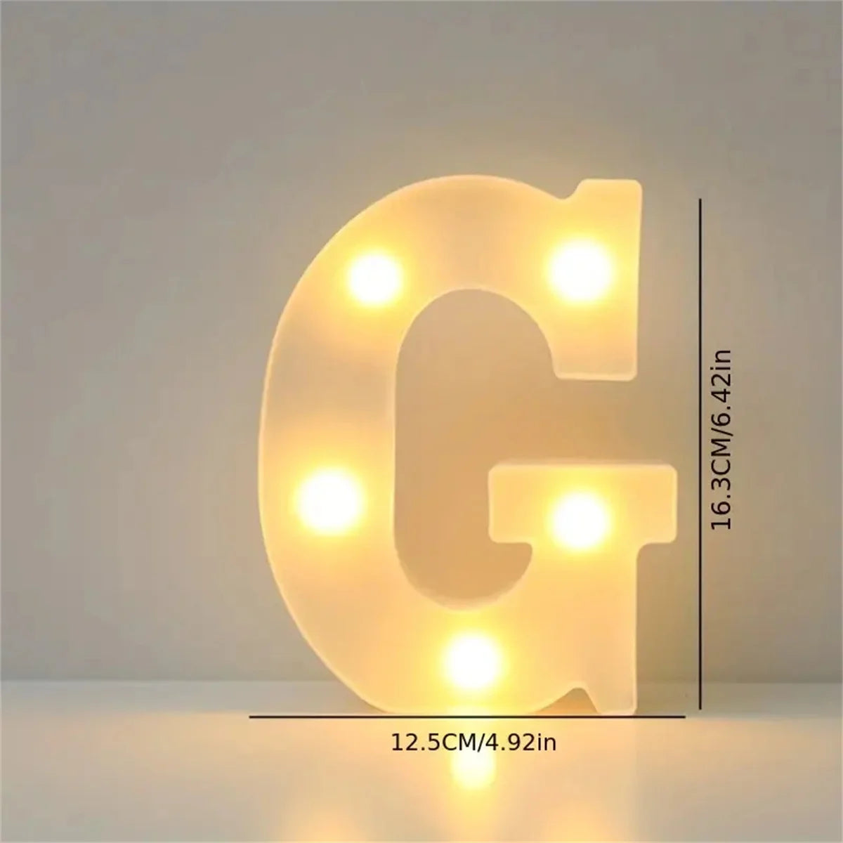1 16cm LED letter light, luminous letter and number night light, suitable for home, bar, wedding, birthday party decoration