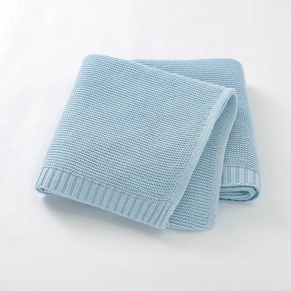 Personalized Name Baby Blanket Embroidered Name Knit Baby Blanket Newborn Gift New Mom Newborn Baby Girl Boy Christmas Gift