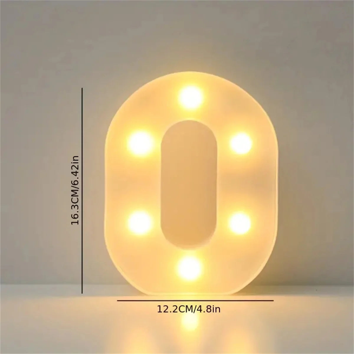 1 16cm LED letter light, luminous letter and number night light, suitable for home, bar, wedding, birthday party decoration