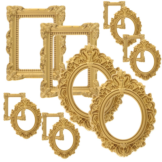 12 Pcs Furniture Photo Frame Vintage Picture Frames Mini Home Decor Resin Decoration
