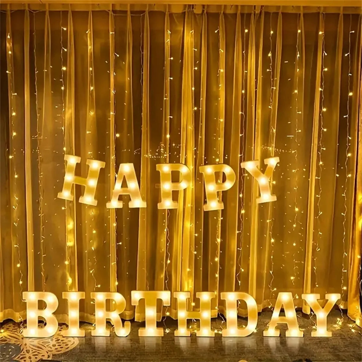 1 16cm LED letter light, luminous letter and number night light, suitable for home, bar, wedding, birthday party decoration
