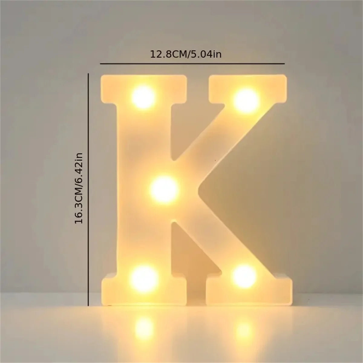 1 16cm LED letter light, luminous letter and number night light, suitable for home, bar, wedding, birthday party decoration