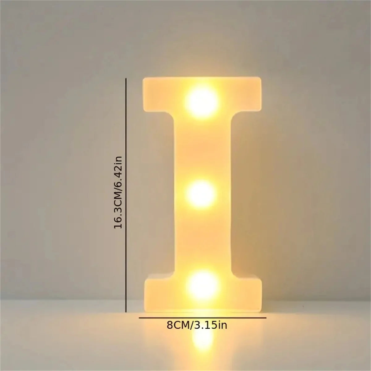 1 16cm LED letter light, luminous letter and number night light, suitable for home, bar, wedding, birthday party decoration