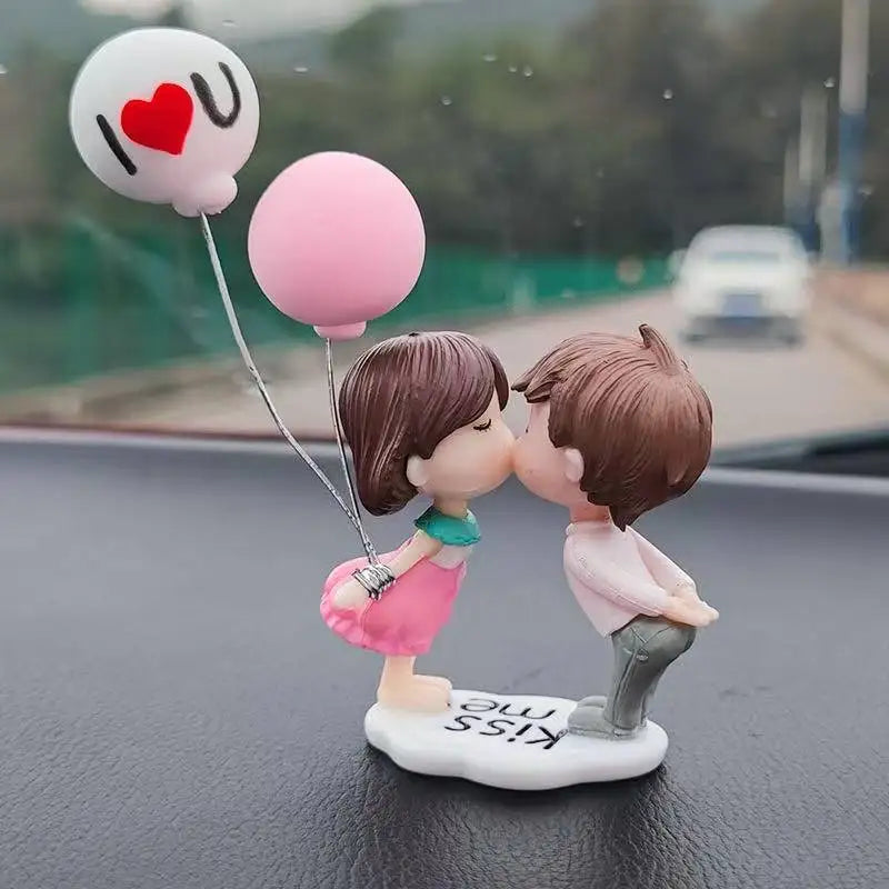 Car cute couple ornaments, car interior decorations, car ornaments, instrument panel decorations