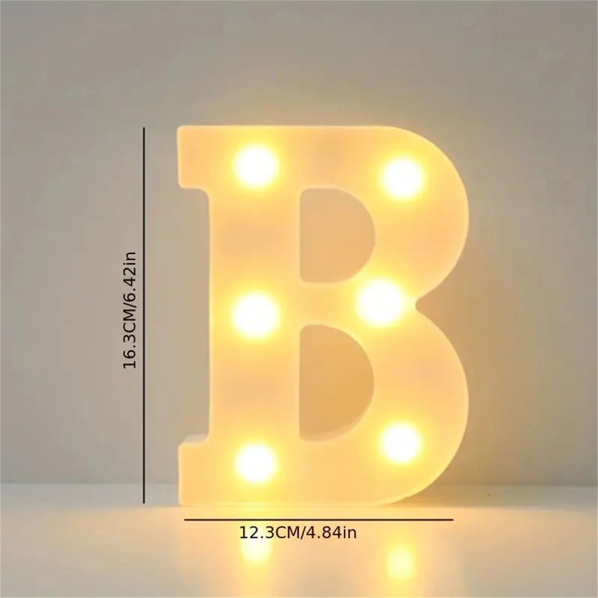 1 16cm LED letter light, luminous letter and number night light, suitable for home, bar, wedding, birthday party decoration