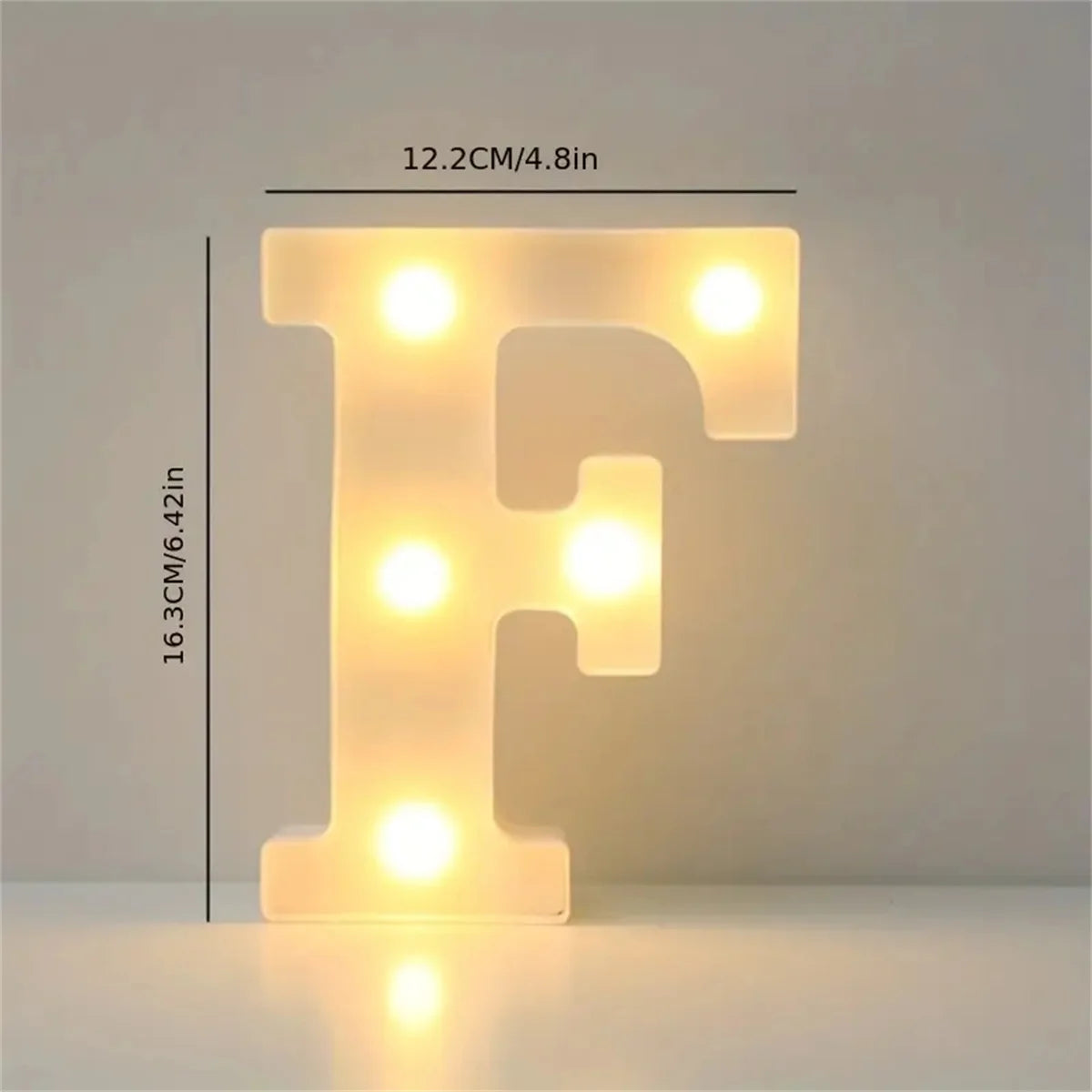 1 16cm LED letter light, luminous letter and number night light, suitable for home, bar, wedding, birthday party decoration