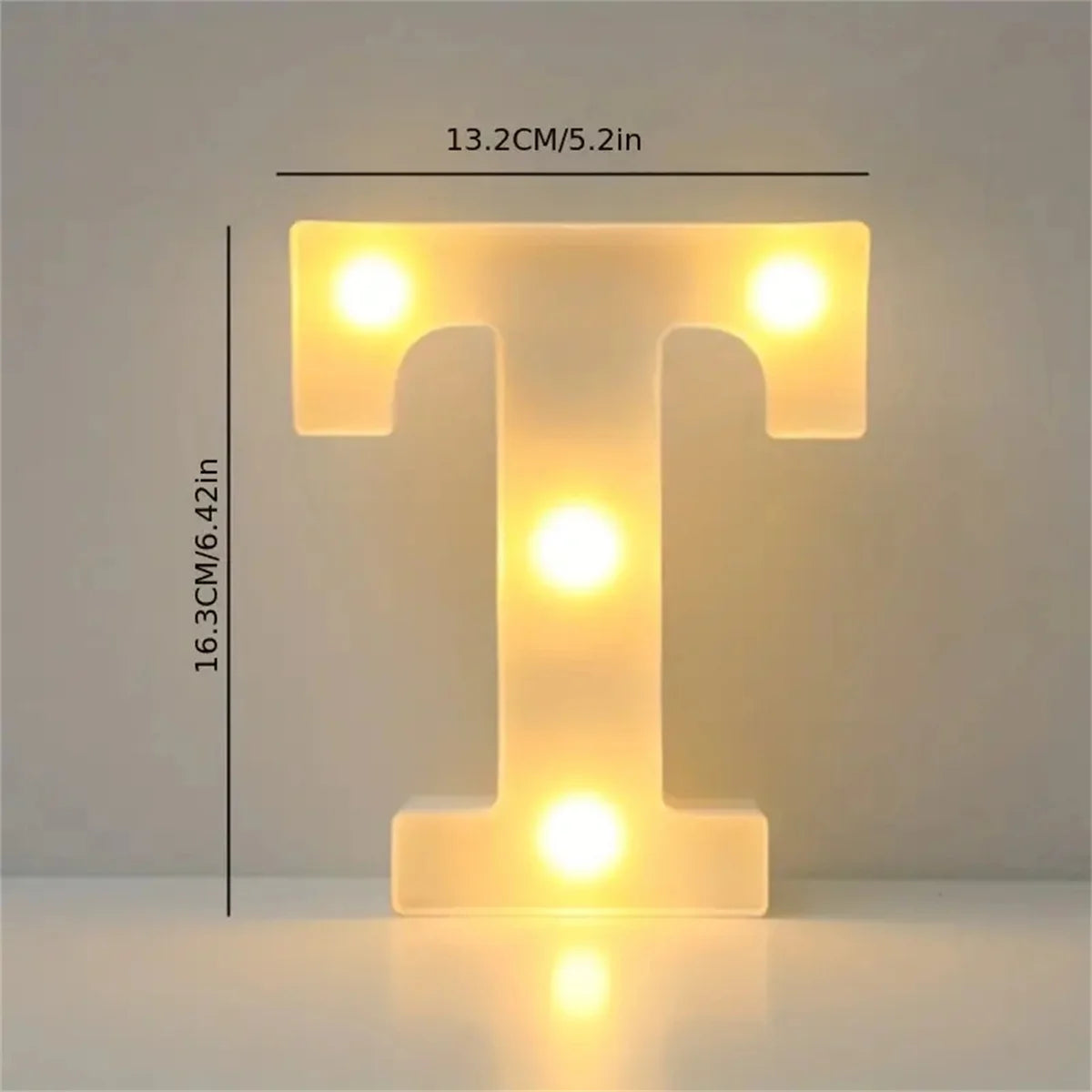 1 16cm LED letter light, luminous letter and number night light, suitable for home, bar, wedding, birthday party decoration