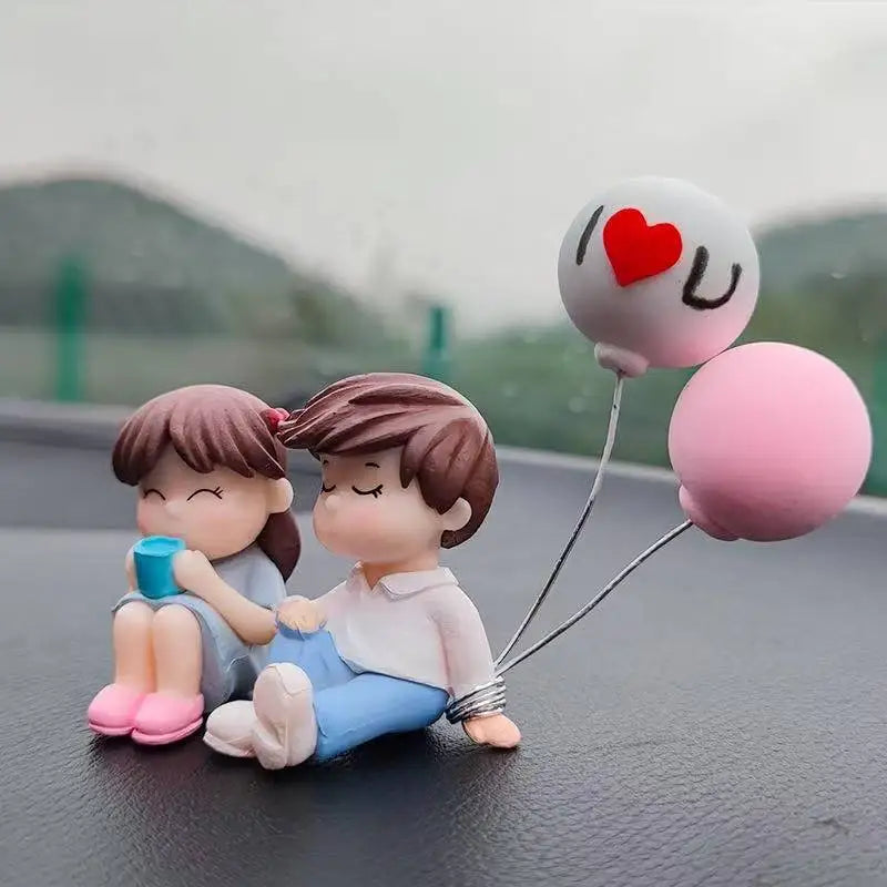 Car cute couple ornaments, car interior decorations, car ornaments, instrument panel decorations