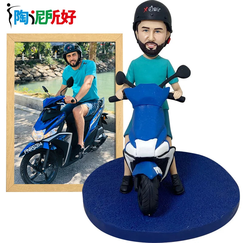 Custom Handmade Bobblehead Sculptures Figurines-Personalized 3d Clay Doll from Your Photo-Wedding Anniversary Gifts for Wife