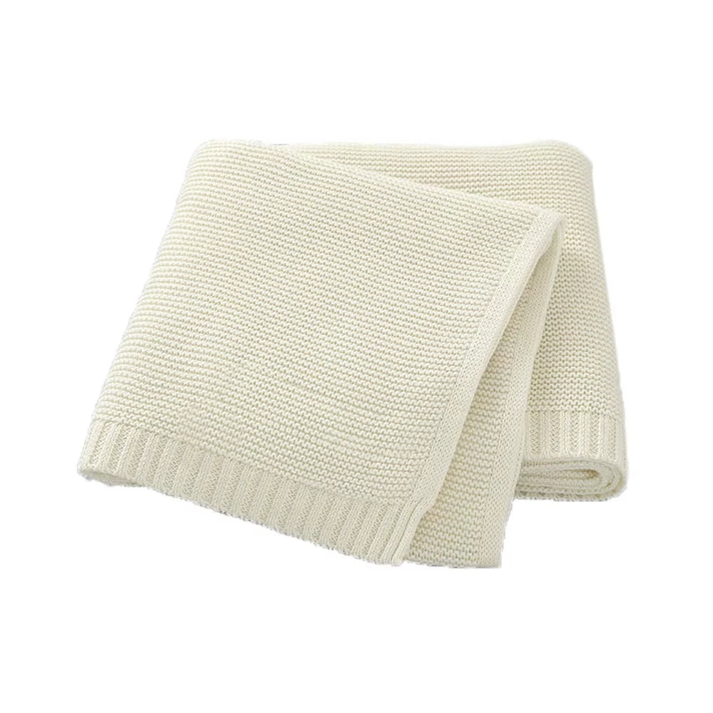 Personalized Name Baby Blanket Embroidered Name Knit Baby Blanket Newborn Gift New Mom Newborn Baby Girl Boy Christmas Gift