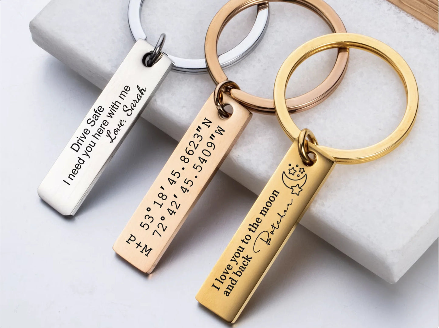 Personalized Keychain Engraved Keychain  A Great Accessory And Gift In Daily Life