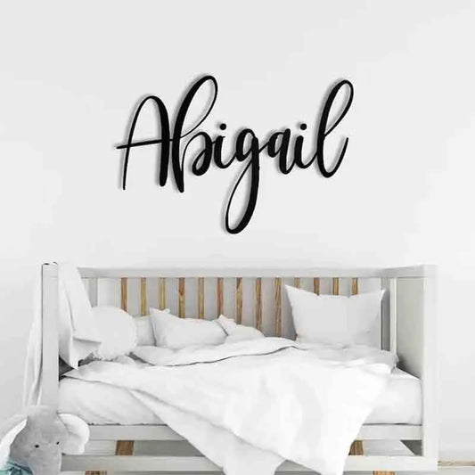 Custom Name Sign Personalized Wooden First Name Sign for Nursery Wall Decor Wood Letters Baby Nursery Name Plate For Wall Decor