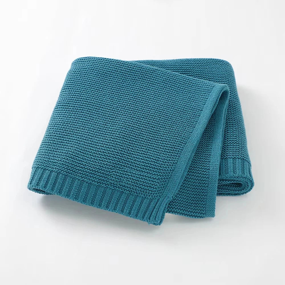 Personalized Name Baby Blanket Embroidered Name Knit Baby Blanket Newborn Gift New Mom Newborn Baby Girl Boy Christmas Gift