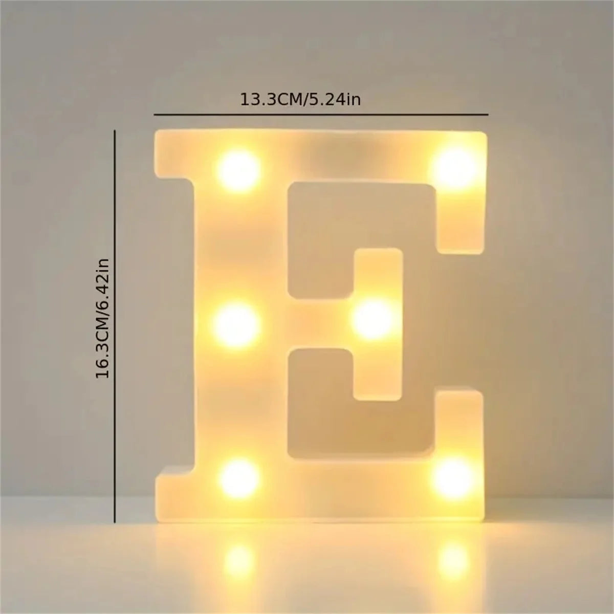 1 16cm LED letter light, luminous letter and number night light, suitable for home, bar, wedding, birthday party decoration